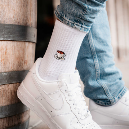 Kaffeetasse Socken (mit hochwertigem Stick)